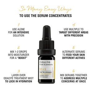 Gt+L | Radiance Effect • Green Tea Lemongrass Serum Concentrate - Odacite Sweden