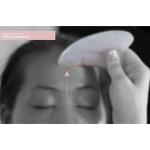 Crystal Contour Gua Sha • Rose Quartz Beauty Tool - Odacite Sweden